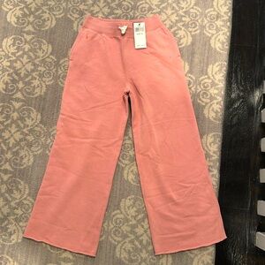 Polo Ralph Lauren pink wide leg sweatpants- girls size M 8-10